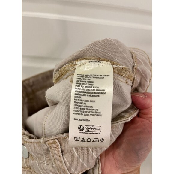 Anthropologie The Kayden Pilcro Carpenter Barrel Pants Stripe Women's Size 28 - Picture 12 of 15